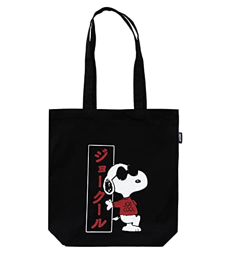 Grupo Erik Borsa Shopper Snoopy Joe Cool, 100% Cotone Riciclato, Ideale Come Borsa Riutilizzabile Per La Spesa, Shopping Bag E Borsa A Tracolla Donna,