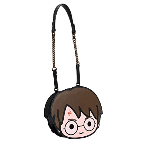 Harry Potter Chibi-Zaino Face, Marrone, 21.8 X 18 Cm, Capacità 2.5 L
