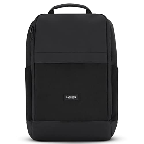Larkson Zaino Per Pc Donna E Uomo Nero - Niklas - Borsa Per Computer Portatile Per Viaggi Lavoro E Scuola - Zainetto Antifurto - Leggero E Impermeabil