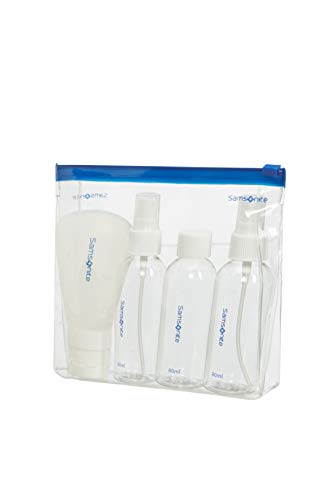 Samsonite Global Travel Accessories - Bottle Set Pack Of Four Organizer Per Valigie 17 Centimeters 1 Trasparente (Translucent)