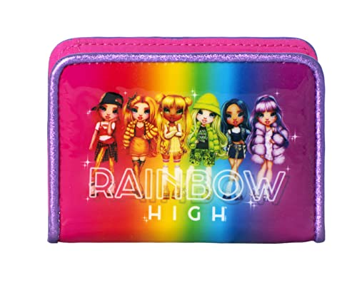 Franco Panini. Portafogli Rainbow High Con Bottone Per Bambina 11X7,5 Cm, Multicolore