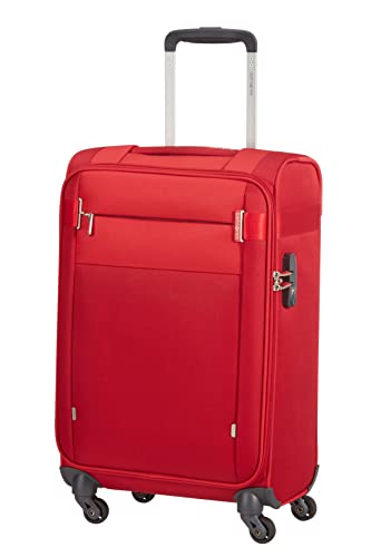 Samsonite Citybeat, Valigetta E Trolley, Rosso (Red), Spinner S (55 Cm - 35 L)