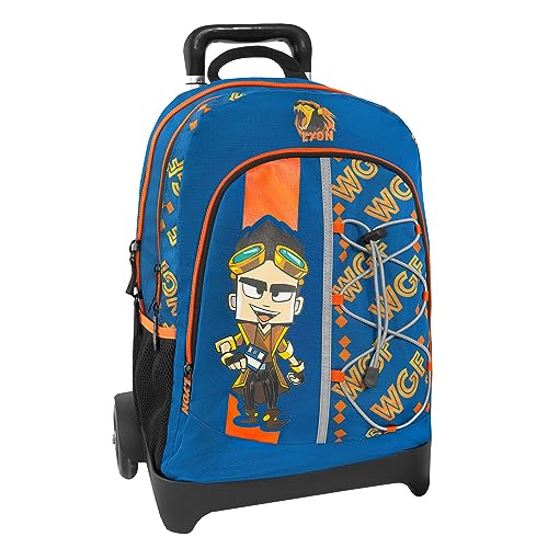 Lyon Gamer - Zaino Trolley Staccabile Regolabile Con Maniglia E Spallacci A Scomparsa, Cerniera E Tasca Frontale Zip - Zainetto Bambina - Zaino Scuola