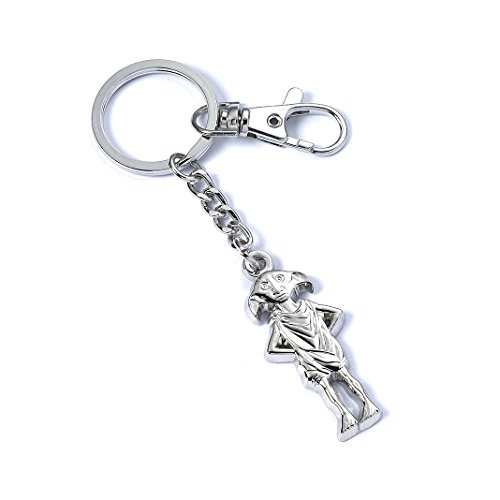 Harry Potter - Portachiavi Dobby Con Moschettone Metallo Argento