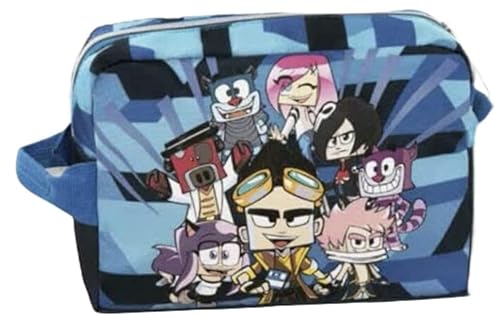Fcp Lyon Gamer - Accessory Case Ufficiale Lyon Gamer, Astuccio Bambina Ovale Con Tasca Interna, Divisorio Con Passanti Elastici E Pratica Chiusura A Z