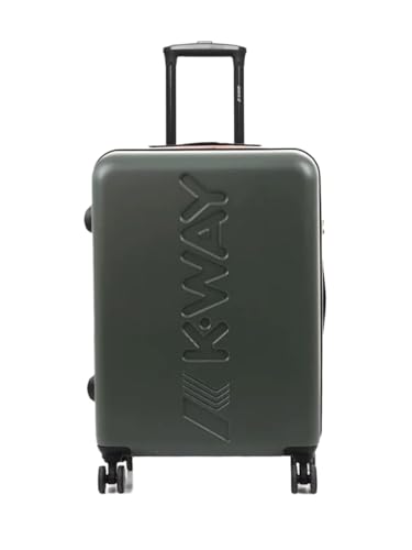 K-Way K-Air Trolley Rigido Da Viaggio Con Maxi Logo K-Way E Quattro Ruote Per La Massima Libertà Di Movimento. Presenta Due Tasche Con Zip All'Interno