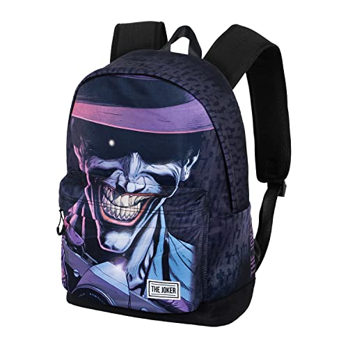 Dc Comics Joker Crazy-Zaino Eco 2.0, Nero, 32 X 44 Cm, Capacità 22.5 L