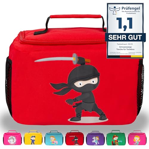 Grinsezwerge Borsa Per Toniebox E Fino A 30 Figure Tonie - 12 Motivi | Borsa Per Faba Raccontastorie E Faba Personaggio Sonoro | Custodia Per Le Figur