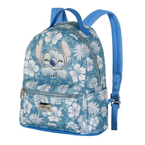 Disney Lilo E Stitch Aloha-Zaino Fashion Piccolo, Blu, 23 X 29 Cm, Capacità L