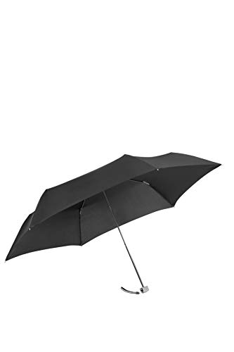 Samsonite Rain Pro - 3 Section Manual Ultra Mini Flat Ombrello Pieghevole, 22 Cm, Nero (Black)
