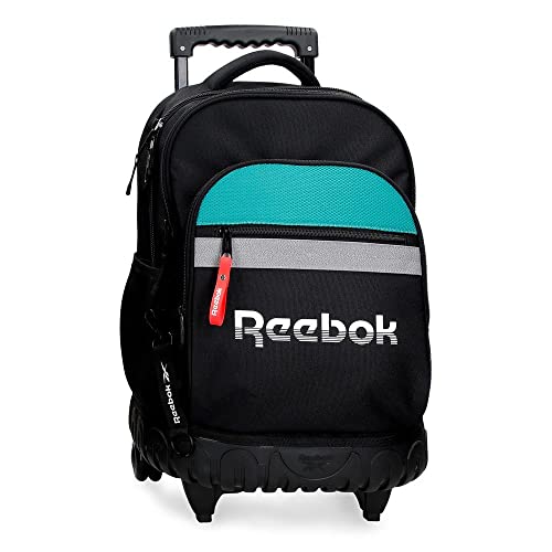 Reebok Andover Compact Zaino 2 Ruote Nero 32X43X21 Cm Poliestere 28,9L