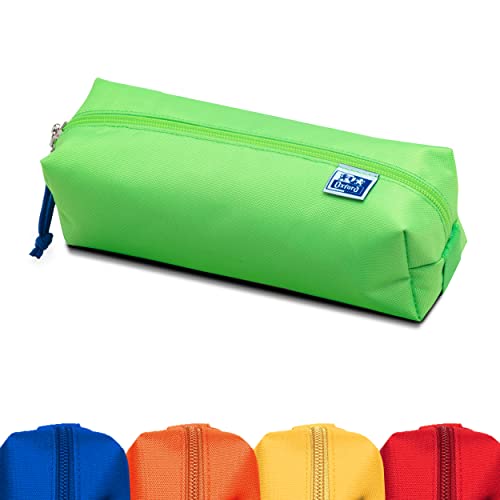 Oxford Federmäppchen Aus Polyester, Langlebig, Rechteckig, Groß, Verde Chiaro, 22X8X7Cm, Astuccio