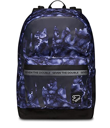 Zaino Monoscomparto - Reversibile - 2 Zaini In 1 - Seven The Double - Drizzly - Con Tasca Porta Pc Portatile/Tablet, Tasca Porta Borraccia, Auricolari
