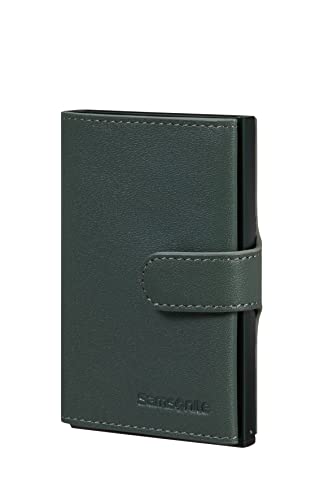 Samsonite Alu Fit Slg - Portafoglio 10,2 Cm, Colore: Verde, Verde (Climbing Ivy)., 10.2 Cm, Portafoglio In Alluminio Fit Slg