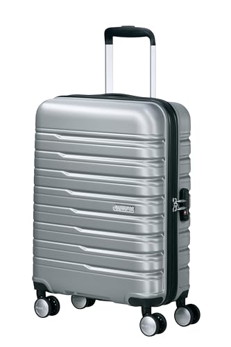 American Tourister Flashline - Spinner S, Bagaglio A Mano, 55 Cm, 34 L, Argento (Sky Silver), Argento, Spinner S (55 Cm - 34 L), Bagaglio A Mano