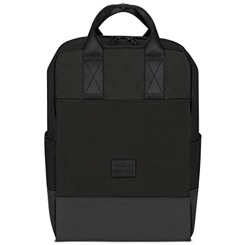 Johnny Urban Zaino Donna E Uomo Nero - Jona Large - Zaini Porta Pc 16 Pollici Per Lavoro, Viaggio, Università - Materiale Sostenibile - Idrorepellente