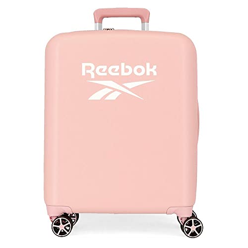Reebok Roxbury Cabin Valigia Rosa 40X55X20 Cm Rigida Abs Integrato Lucchetto Tsa 38.4L 2 Kg 4 Doppie Ruote Bagaglio A Mano