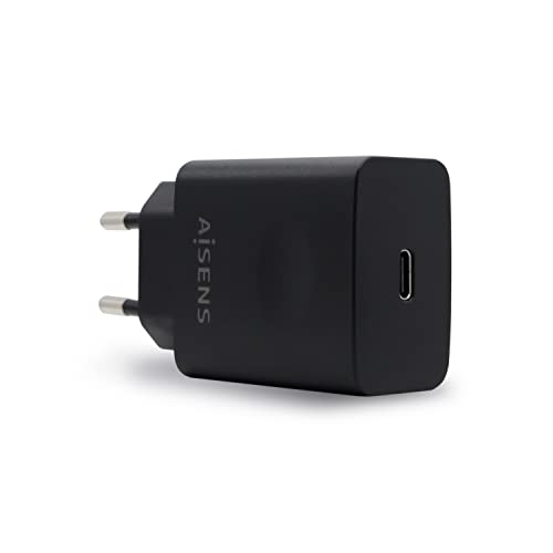 Aisens Aisens Caricatore Usb-C Pd 3.0 1 Porta 1X Usb-C 20 W, Nero
