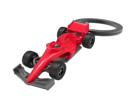 O Meta[L]Morphose Metalmorphose Mtm10S - Portachiavi A Forma Di Palloncino Di Elio Dorato Con Lettera S, Rosso, 4X8X8, Formula Racer