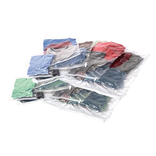 Samsonite Borse Dell'Imballaggio Di Compressione, Borse Dell'Imballaggio Di Compressione, Trasparente, 12-Piece Kit (2-Pouch/4-Carry-On/4-Large/2-X-La