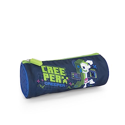 Panini Minecraft - Astuccio Scuola Porta Cancelleria Con Tirazip In Metallo Personalizzata - Astuccio Piccolo Portapenne Bambino E Bambina Per Medie E