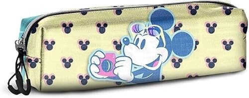 Disney Minni Mouse Cheese-Astuccio Quadrato Fan 2.0, Blu, 21 X 8 Cm