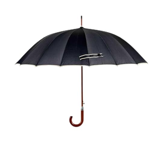 Bigbuy Home Ombrello Nero Metallo Tessuto 110 X 110 X 95 Cm (24 Unità), Nero, Estándar, Bohémien