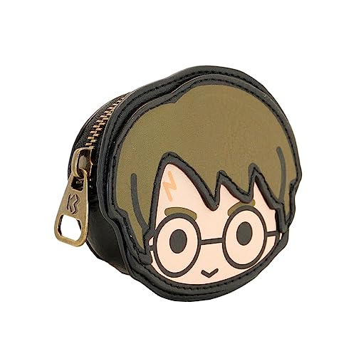 Harry Potter Chibi-Portamonete Face, Marrone, 10 X 8.5 Cm