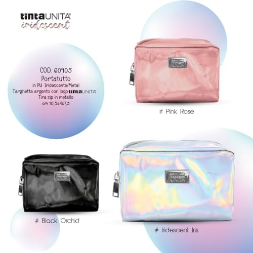 Porta Monete Pounch Mini Quadrato Tintaunita Iridescent Metal Iris
