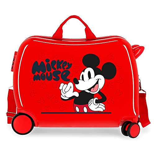 Disney, Rosso, Taglia Unica, Valigia Per Bambini