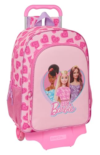 Safta With Trolley Wheels Barbie Love Backpack One Size