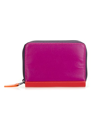 Mywalit Portacarte Donna In Pelle Zipped Credit Card Holder - 328-75 - Sangria
