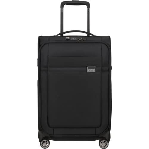 Samsonite Airea, Bagagli- Bagaglio A Mano, Unisex - Adulto, Nero (Black), Spinner S Expandable (55 Cm - 38/43.5 L)