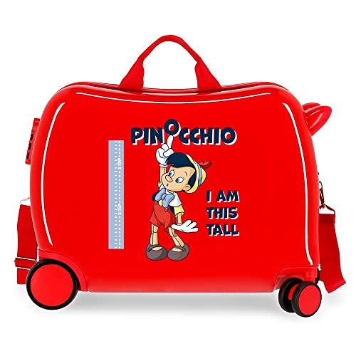 Disney Pinocchio Valigia Infantile Rosso 50 X 39 X 20 Cm Rigida Abs Chiusura A Combinazione Laterale 34 L 1,8 Kg 4 Ruote