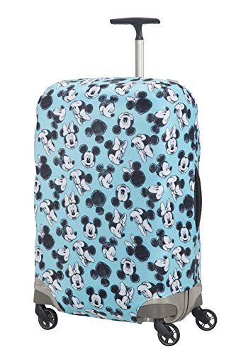 Samsonite Global Travel Accessories Disney - Coperture In Lycra Per Valigia, M, Blu (Mickey/Minnie Blue)