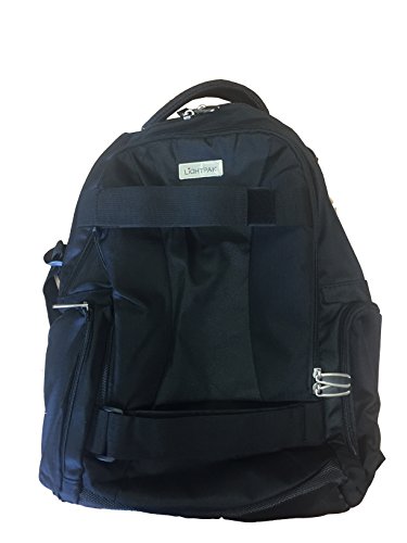 Lightpak Rucksack Hawk, Laptoprucksack Aus Polyester Für 14 Zoll Notebook, Backpack Mit Polsterung Zaino Casual 46 Centimeters 34 Nero (Schwarz)