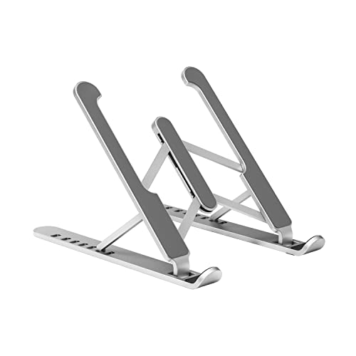 Aisens Lps1M-099 Supporto Da Tavolo Regolabile Per Laptop/Tablet, Argento