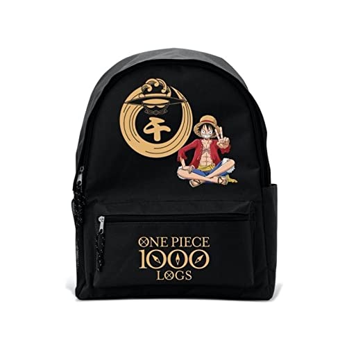 Abystyle - One Piece Backpack, 1000 Logs, Mask, Black, 42 X 31 X 21 Cm, 18 Liters, 1 Compartment, Polyester