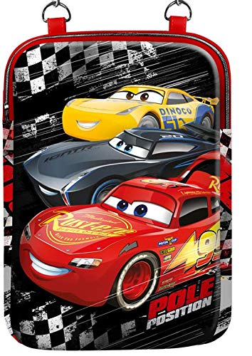 Disney Cars 3 Pole-Borsa A Tracolla Tablet, Nero, 20 X 29 Cm