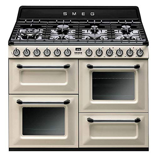 Smeg Tr4110P1 Piano Cottura Gas A Nero, Crema Cucina