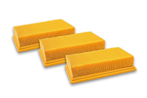 Vhbw 3X Filtro A Pieghe Piatte Compatibile Con Aspirapolvere Aspiraliquidi Hilti Vc 20 Um, Vc 40 Um, Vc-20, Vc-40