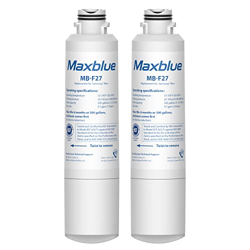 Maxblue Da29-00020B Filtro Acqua Frigorifero, Compatibile Con Samsung Da29-00020B, Da29-00020A, Hafcin, Haf-Cin/Exp, Da97-08006A-B, Da-97-08006B, Da29