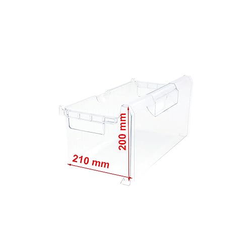 Jcspares® - Cassetto Freezer 420 X 210 X 200 Mm Compatibile Per Frigorifero Congelatore Bosch Siemens Neff