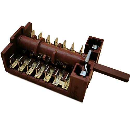 Jcspares® - Commutatore Manopola Regolazione Forno 5+0 Posizioni 7 Contatti Gottak 860611 Compatibile Con Nardi