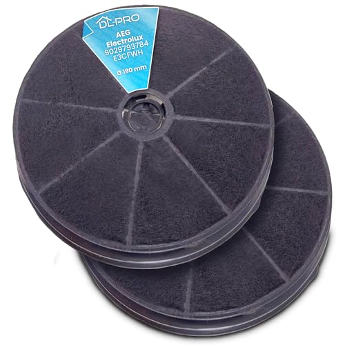 Dl-Pro 2X Filtri Carbone Per Electrolux 9029793784 E3Cfwh Whirlpool 484000008647 Wpro Chf180 Refsta K25 Cappa Aspirante