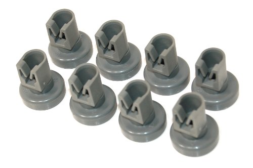 Zanussi Rotelle Per Cestello Superiore Per Lavastoviglie, Confezione Da 8 (Numero Originale 50286967000)