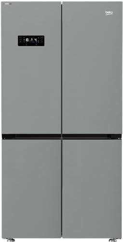 Beko - Gn1416240Xpn - Frigorifero 4 Porte, Classe E, Total No-Frost, 541 Litri, Inverter, Display Touch, Inox, Fabbricatore Ghiaccio Twist & Serve, 39