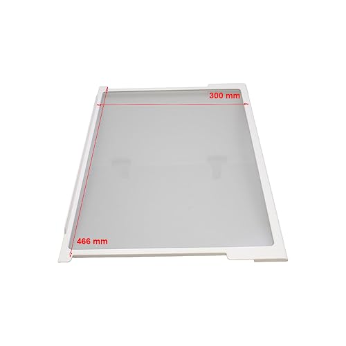 Jcspares® - Ripiano Piano Di Vetro Con Telaio Per Frigorifero 466 X 300 Mm Compatibile Per Frigo Gorenje Franke Ed Ulteriori