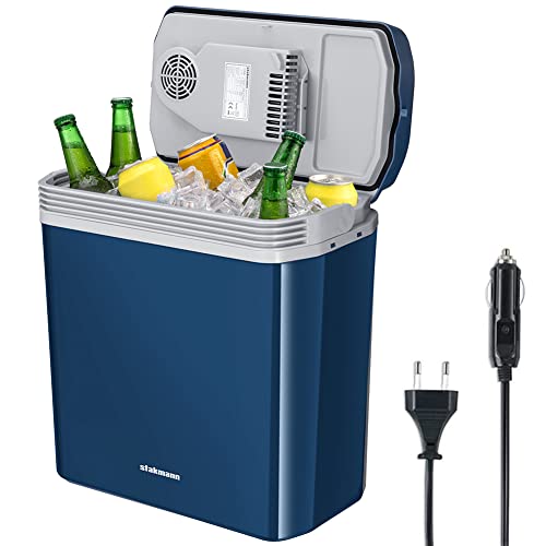 Frigorifero Elettrico Portatile Per Auto Da 24 Litri, Mini Frigo Con Manico Ergonomico, Spina Da 230V E 12V, Modalità Freddo E Caldo, Ideale Per Camio