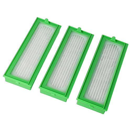 Vhbw Set 3X Filtri Compatibile Con Vorwerk Folletto Vr200, Vr-200, Vr300, Vr-300 Aspirapolvere - Filtro Hepa